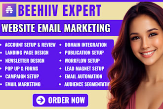 setup beehiiv newsletter beehive landing page beehiiv website account manager
