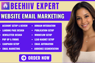 setup beehiiv newsletter beehive landing page beehiiv website account manager