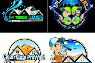 do home remodeling, construction and cleaning and power wash logo