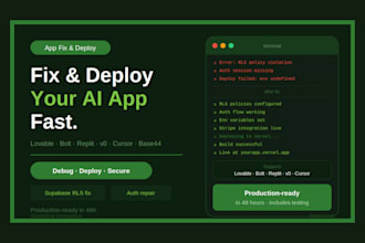 debug and deploy your lovable, bolt, or replit app with supabase