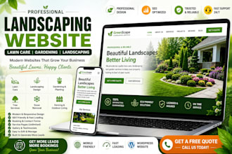 design landscaping website lawn care website gardening lawn care website