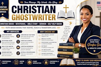 ghostwrite christian ebook, devotional book, bible study, sermon self help ebook