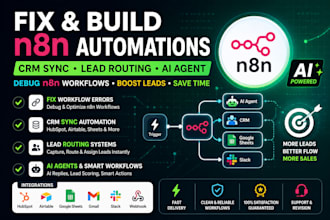 fix CRM sync and lead routing automations debug n8n workflows n8n ai agent leads