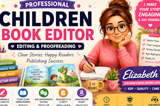 do children book editing and proofreading for amazon KDP books