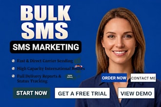 run bulk SMS marketing campaign, SMS blast and text message marketing