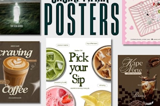 create social media posters for you