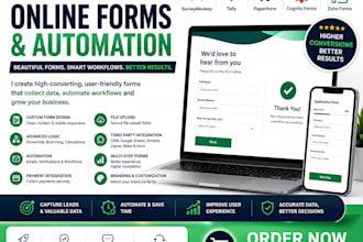 create surveymonkey, tally, paperform, cognito forms, zoho forms integration
