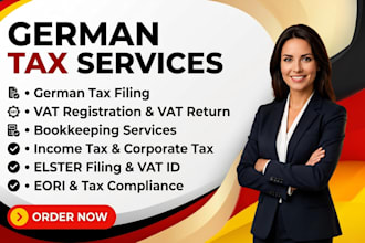 german tax filing, vat return, income tax, bookkeeping, german vat, german tax
