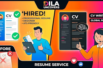 professionally rewrite, create 24hrs ats resume writing, federal resume writing