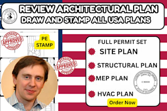 license pe or architect stamp for city permit drawing, permit approval, pe stamp