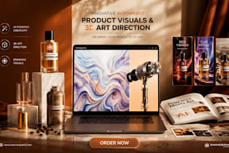 design product visuals ai 3d art direction product design visual branding