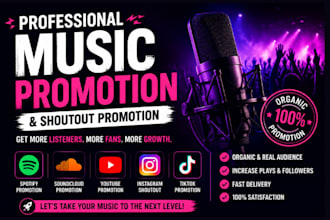 do viral shoutout promotion for musicians artists and creators