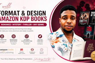 proofread and format amazon kindle book, lulu, ingramspark book formatting