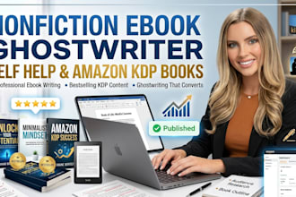 ghostwrite nonfiction ebook, self help book, amazon KDP ebook writer