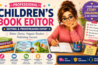 refine your children storybook for better flow and kid friendly storytelling