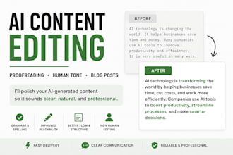 proofread and edit ai generated blog content