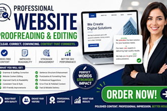 proofread and edit your website content professionally as a proofreading expert