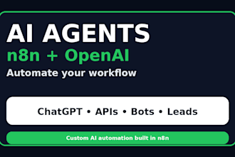 build ai agents and n8n automations with openai chatgpt