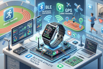 develop ble and gps wearable devices for sports tracking and health tracking
