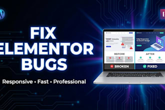 wordpress elementor issues, bugs and responsive problems