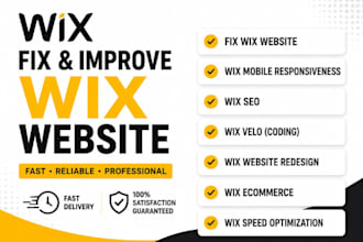 fix wix website wix mobile responsiveness wix seo wix velo wix website redesign