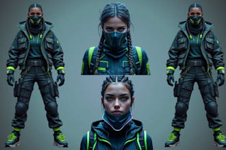 design custom 3d metahuman clothing, outfits and garments for unreal engine