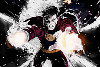 color your comic page or comic cover