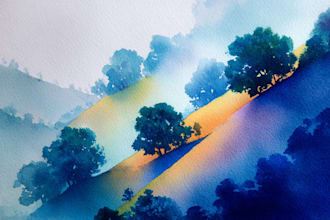 paint a beautiful watercolour illustration