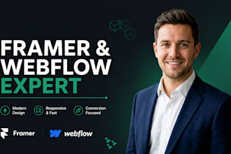 design plumbing website in framer or webflow,figma to framer or webflow hvac