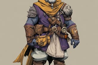 dnd character and dnd party character