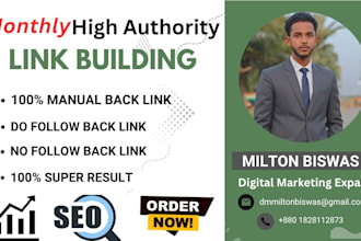 do high quality SEO link building for google ranking