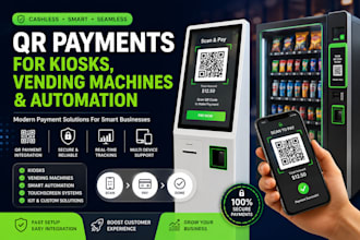 enable qr payments for kiosks, vending machines, and automation