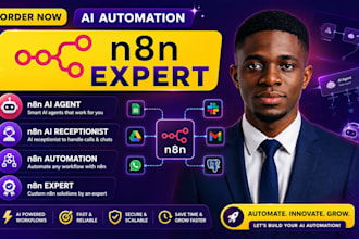 n8n ai agent n8n automation expert n8n ai receptionist n8n automation n8n expert