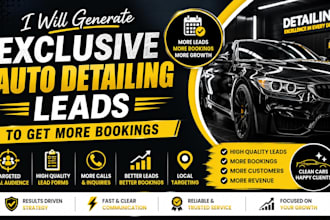 generate exclusive auto detailing leads to get more clients and bookings