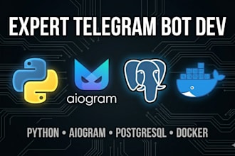 develop a custom telegram bot with python and aiogram
