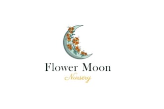 design nature inspired rare plant nursery logo