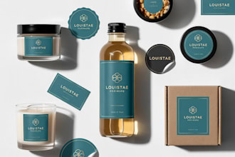 design professional product label, package label, packaging stickers, wine label