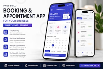 build a booking and appointment app for your business