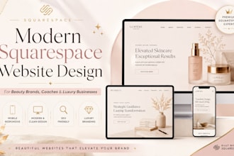 design your squarespace website into a modern luxury brand