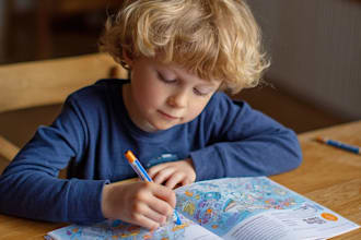 illustrate colorful children book pages and story scenes