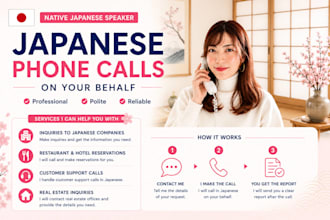 japanese phone calls professinally