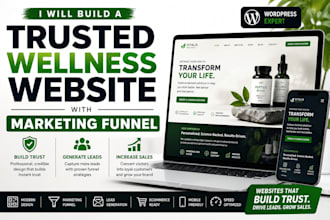 build a trusted booking wellness website with marketing funnel