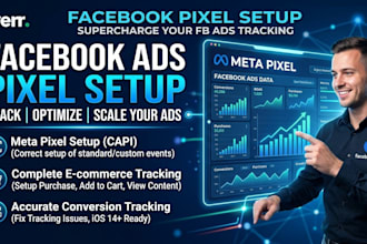 set up facebook pixel, conversions API, and track events for your website