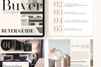design luxury real estate company profile, property brochure buyer guide