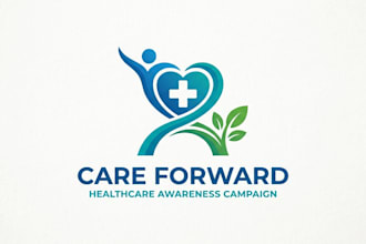 design a professional healthcare awareness logo for your medical campaign