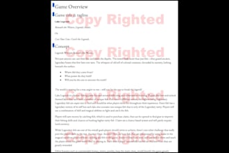create an industry standard gdd for your game project