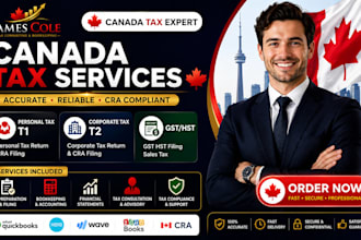 do canada corporate tax t2 personal tax t1 cra tax filing gst hst filing CPA