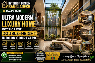 create photorealistic 3d interior rendering for your apartment