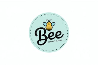 create awesome honey bee mascot logo in one day