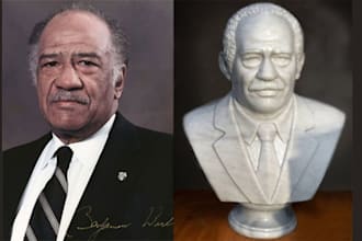 create realistic 3d head model custom bust sculpt portrait for 3d printing